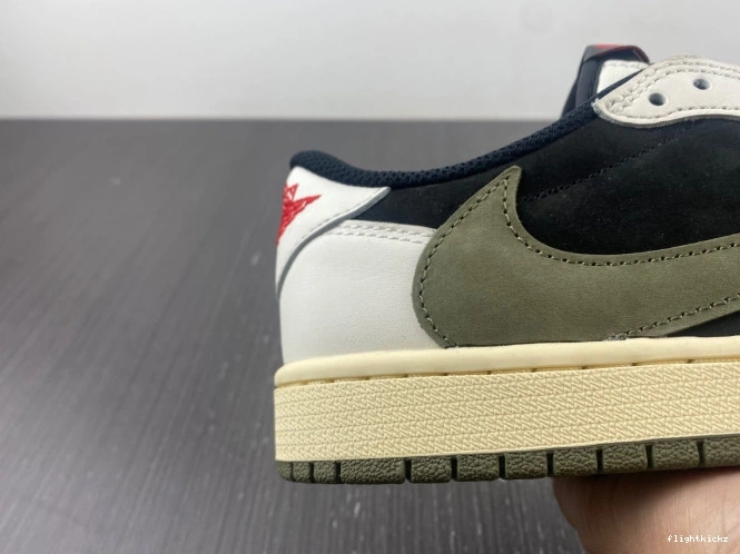 Olive Air Low WMNS 1 Jordan OG x Scott Travis DZ4137-106 0821